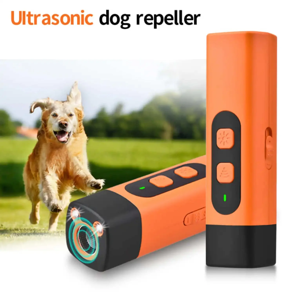 Dispositivo Antiladridos Ultrasónico con Linterna Recargable