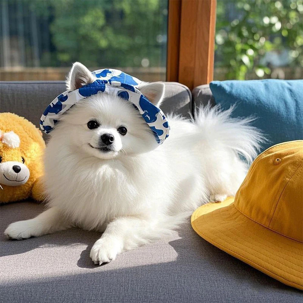 Cute Patterned Hat for Small and Medium Dogs
