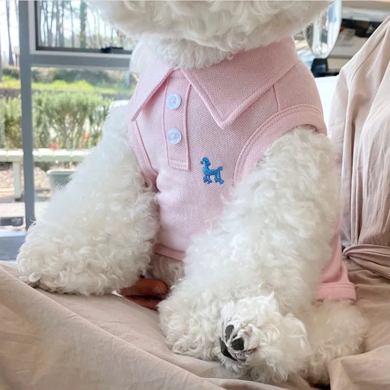 Summer polo shirt for dog