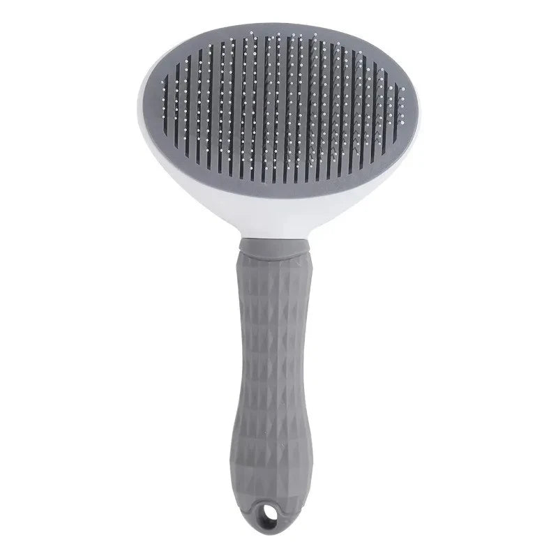 Self-cleaning pet hair remover comb