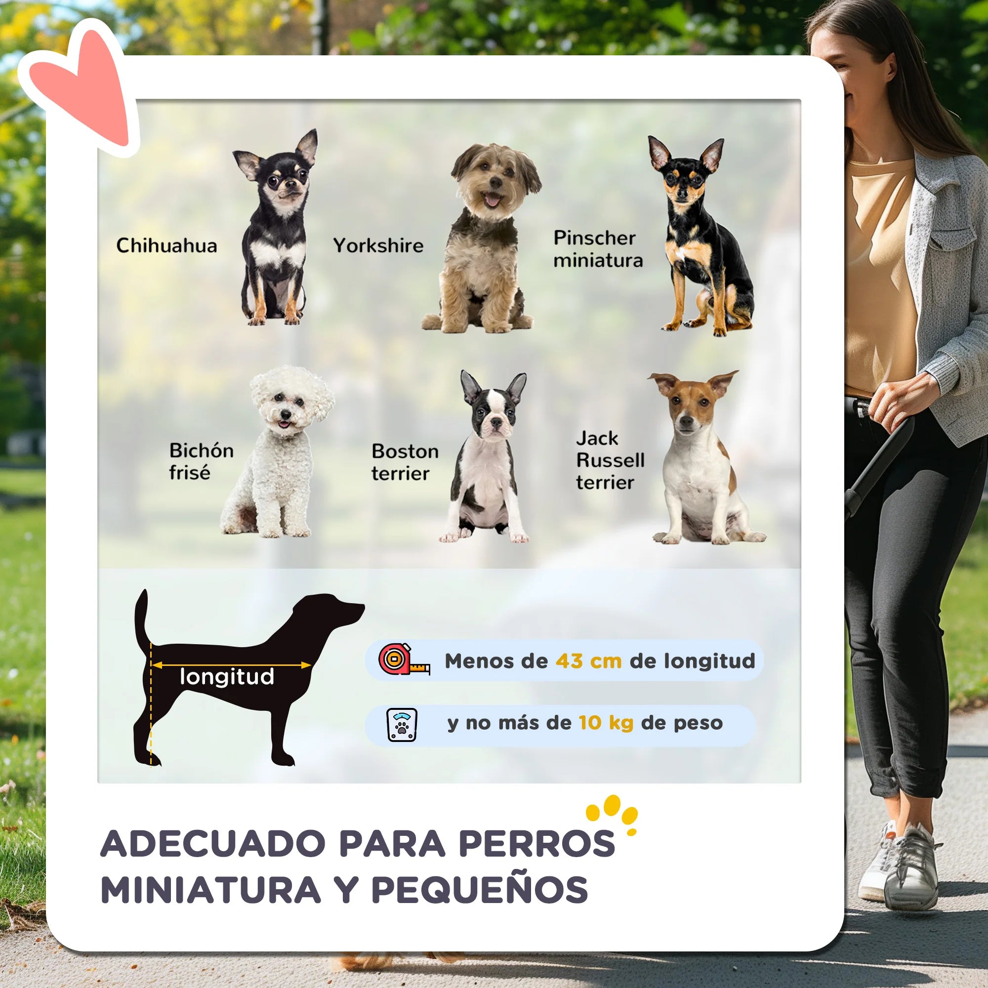 Cochecito para Perros Plegable con Ruedas Universales