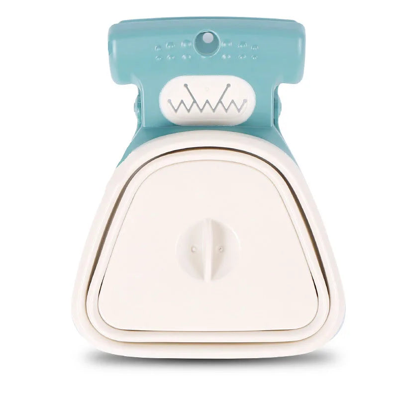 Cuchara para excrementos plegable de viaje para perros y mascotas, con 1 rollo de bolsas descompuibles