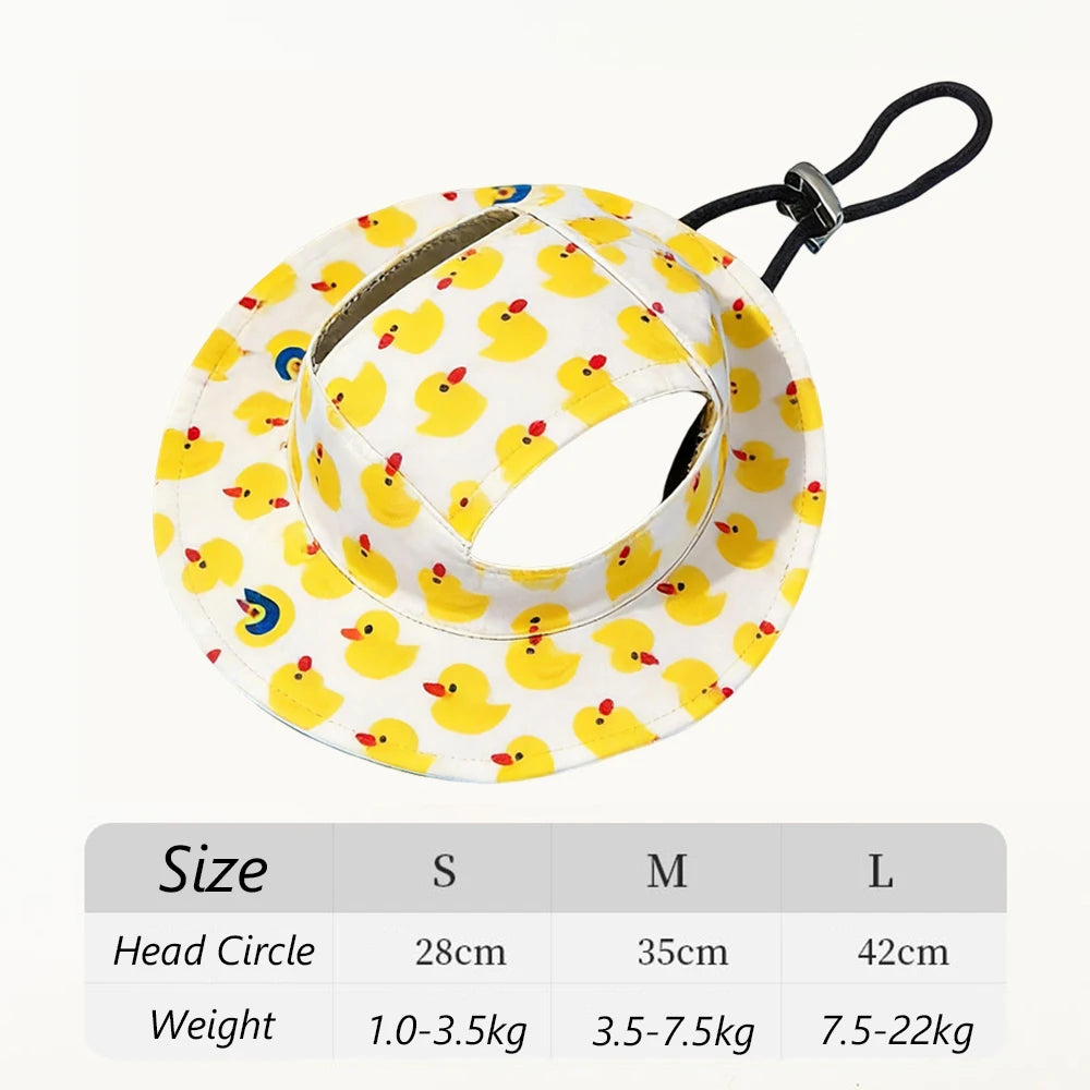 Cute Patterned Hat for Small and Medium Dogs