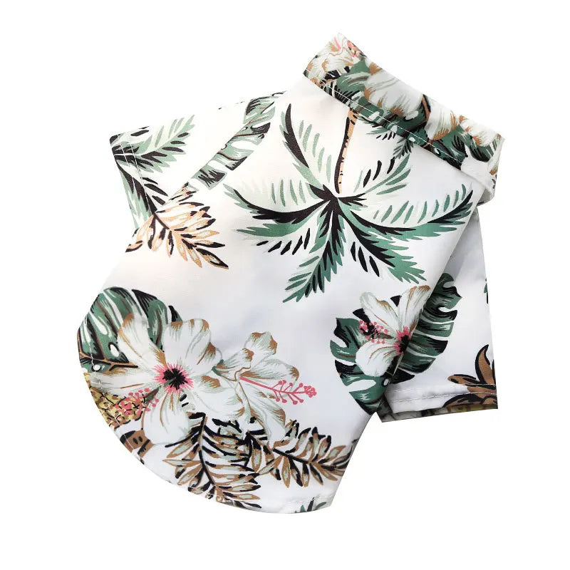 Hawaiian Style Dog Clothes, Beach Shirts for Small and Medium Dogs, Puppies, Cats, Dog Clothing, Pug, French Bulldog