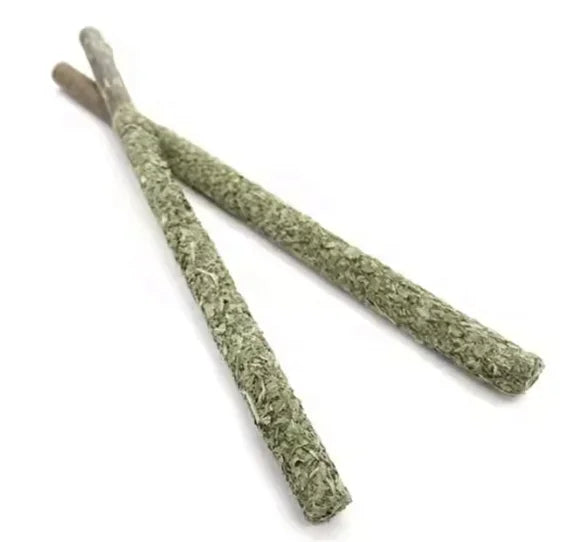 Palo de gato Matatabi Natural, varillas excitadoras de mordida de menta, 6unds.