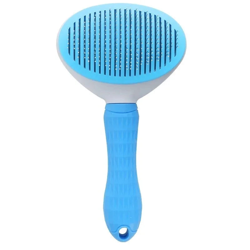 Self-cleaning pet hair remover comb