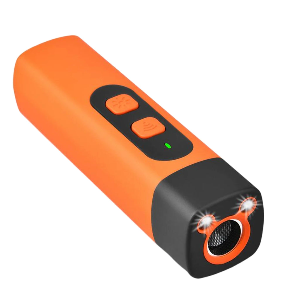 Nuevo Repelente de perros para mascotas, dispositivo ultrasónico de entrenamiento para perros, dispositivo disuasorio recargable antiladridos con linterna LED