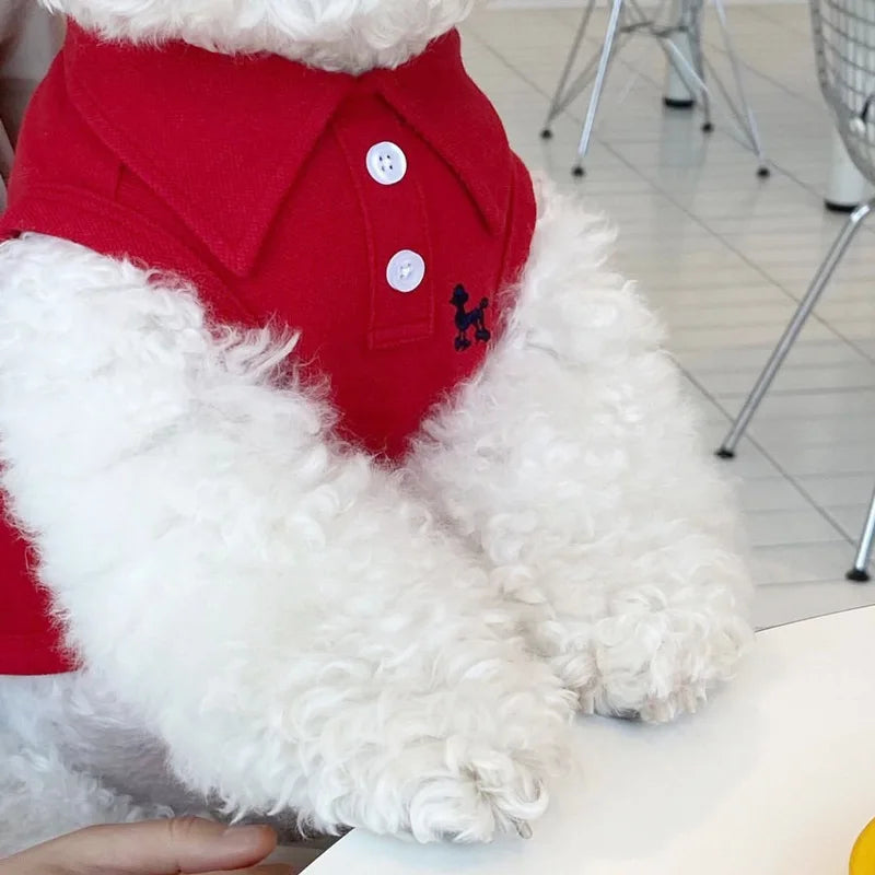 Summer polo shirt for dog